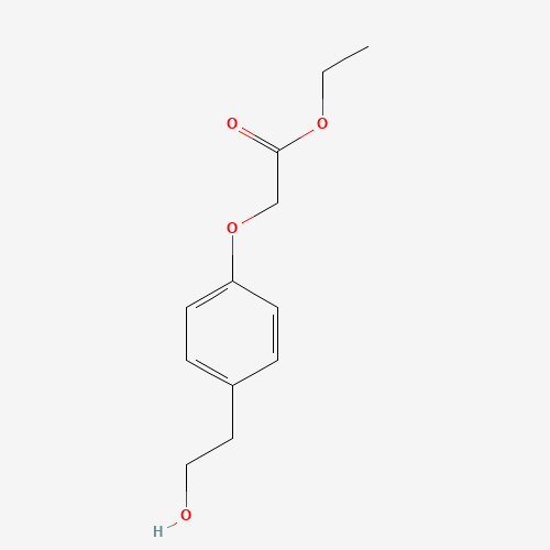 ethyl 2-[4-(2-hydroxyethyl)phenoxy]acetate (CAS: 140893-10-3) - Chemical Structure and Molecular Formula 