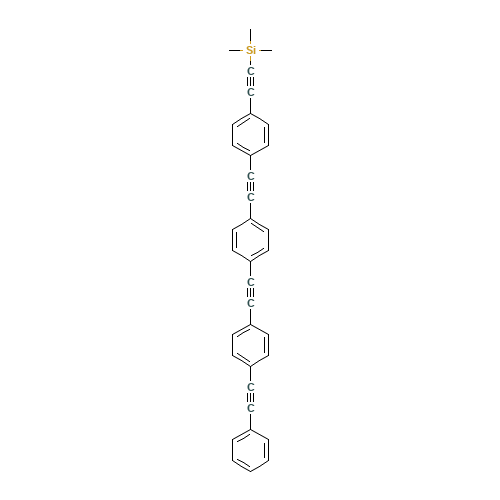 trimethyl-[2-[4-[2-[4-[2-[4-(2-phenylethynyl)phenyl]ethynyl]phenyl]ethynyl]phenyl]ethynyl]silane (CAS: 484067-45-0) - Related Chemical Product