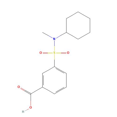 3-[cyclohexyl(methyl)sulfamoyl]benzoic acid (CAS: 554426-45-8) - Related Chemical Product