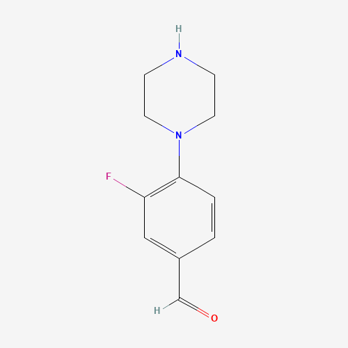 3-fluoro-4-piperazin-1-ylbenzaldehyde (CAS: 883543-07-5) - Related Chemical Product
