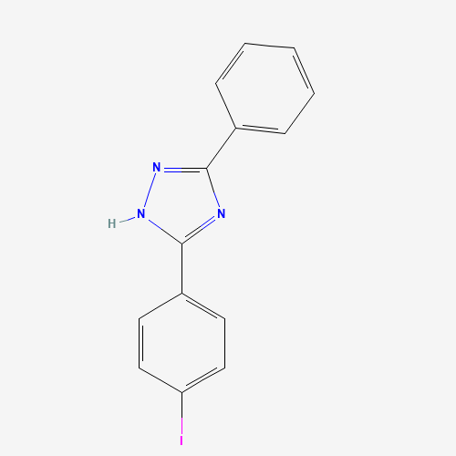 5-(4-iodophenyl)-3-phenyl-1H-1,2,4-triazole (CAS: 858100-25-1) - Chemical Structure and Molecular Formula 
