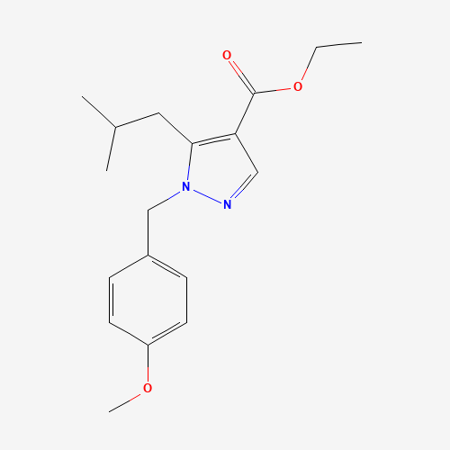 ethyl 1-[(4-methoxyphenyl)methyl]-5-(2-methylpropyl)pyrazole-4-carboxylate (CAS: 1235313-62-8) - Related Chemical Product