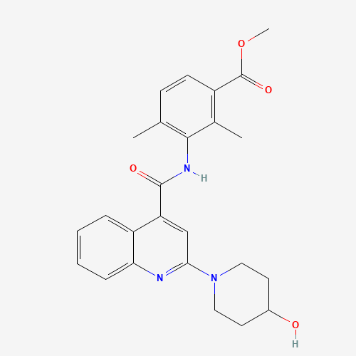 methyl 3-[[2-(4-hydroxypiperidin-1-yl)quinoline-4-carbonyl]amino]-2,4-dimethylbenzoate (CAS: 1529761-39-4) - Related Chemical Product