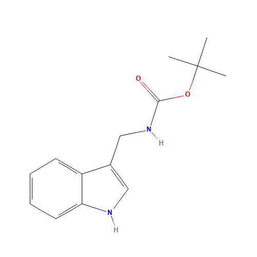 tert-butyl N-(1H-indol-3-ylmethyl)carbamate (CAS: 60524-00-7) - Chemical Structure and Molecular Formula 