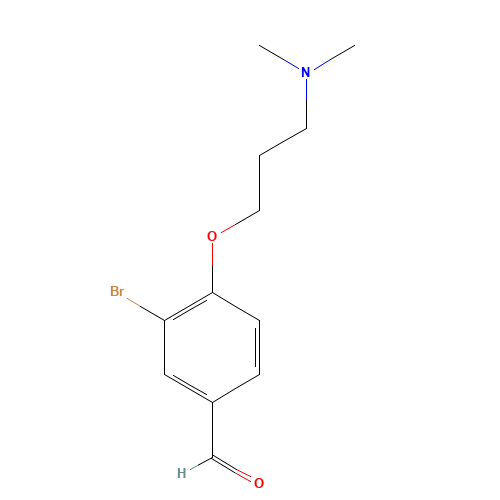 3-bromo-4-[3-(dimethylamino)propoxy]benzaldehyde (CAS: 628711-45-5) - Related Chemical Product