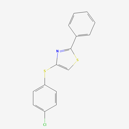 4-(4-chlorophenyl)sulfanyl-2-phenyl-1,3-thiazole (CAS: 76140-55-1) - Related Chemical Product