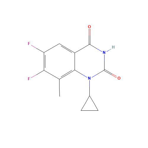 1-cyclopropyl-6,7-difluoro-8-methylquinazoline-2,4-dione (CAS: 351368-09-7) - Related Chemical Product