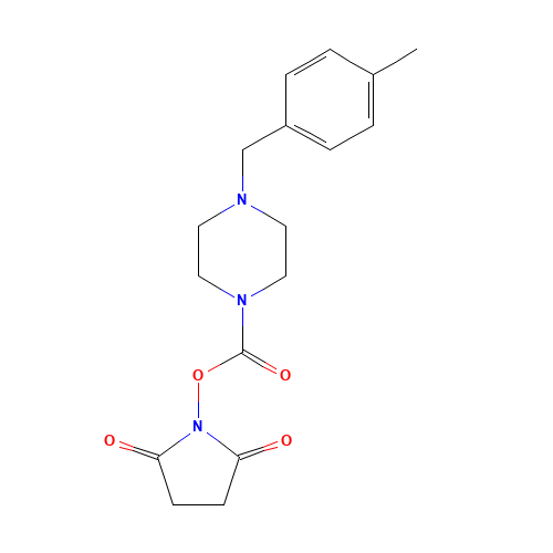 (2,5-dioxopyrrolidin-1-yl) 4-[(4-methylphenyl)methyl]piperazine-1-carboxylate (CAS: 1460030-11-8) - Related Chemical Product