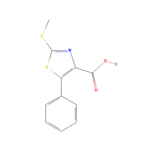 2-methylsulfanyl-5-phenyl-1,3-thiazole-4-carboxylic acid (CAS: 124498-35-7) - Related Chemical Product