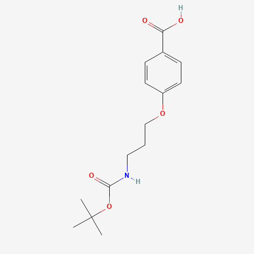 4-[3-[(2-methylpropan-2-yl)oxycarbonylamino]propoxy]benzoic acid (CAS: 174664-94-9) - Related Chemical Product