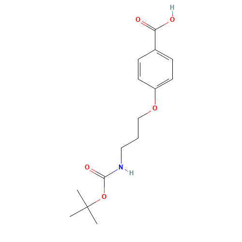 4-[3-[(2-methylpropan-2-yl)oxycarbonylamino]propoxy]benzoic acid (CAS: 174664-94-9) - Related Chemical Product