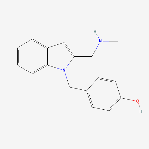 4-[[2-(methylaminomethyl)indol-1-yl]methyl]phenol (CAS: 302790-42-7) - Related Chemical Product
