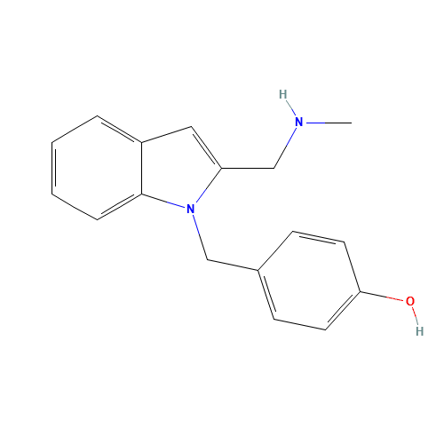4-[[2-(methylaminomethyl)indol-1-yl]methyl]phenol (CAS: 302790-42-7) - Related Chemical Product