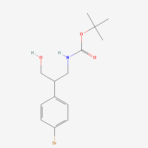 tert-butyl N-[2-(4-bromophenyl)-3-hydroxypropyl]carbamate (CAS: 1089131-54-3) - Related Chemical Product