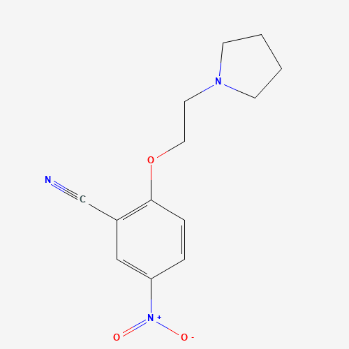 5-nitro-2-(2-pyrrolidin-1-ylethoxy)benzonitrile (CAS: 1126431-29-5) - Related Chemical Product