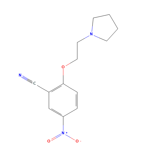 5-nitro-2-(2-pyrrolidin-1-ylethoxy)benzonitrile (CAS: 1126431-29-5) - Related Chemical Product