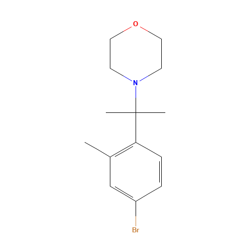 4-[2-(4-bromo-2-methylphenyl)propan-2-yl]morpholine (CAS: 1092500-79-2) - Related Chemical Product