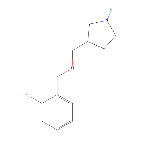 3-[(2-fluorophenyl)methoxymethyl]pyrrolidine (CAS: 1220172-83-7) - Related Chemical Product