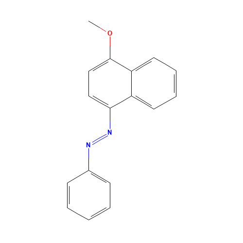(4-methoxynaphthalen-1-yl)-phenyldiazene (CAS: 24390-69-0) - Chemical Structure and Molecular Formula 