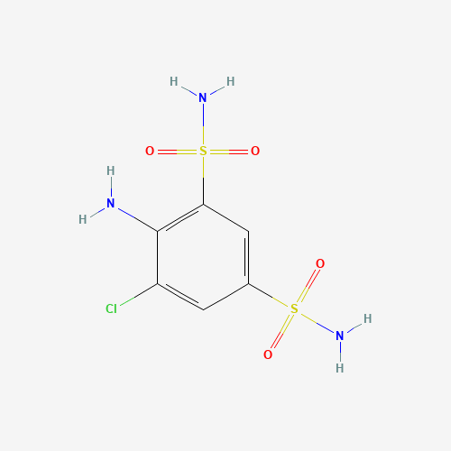 4-amino-5-chlorobenzene-1,3-disulfonamide (CAS: 1083-36-9) - Related Chemical Product