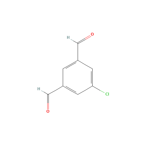 5-chlorobenzene-1,3-dicarbaldehyde (CAS: 105511-08-8) - Chemical Structure and Molecular Formula 