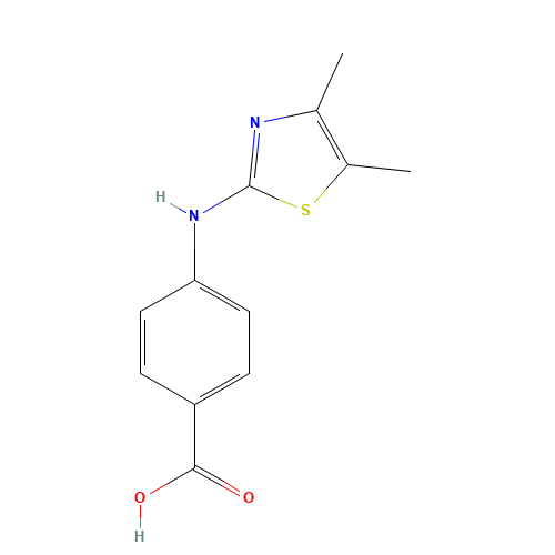 4-[(4,5-dimethyl-1,3-thiazol-2-yl)amino]benzoic acid (CAS: 100142-85-6) - Related Chemical Product