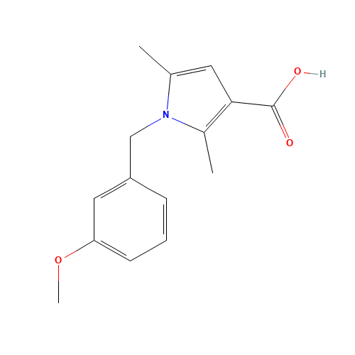 1-[(3-methoxyphenyl)methyl]-2,5-dimethylpyrrole-3-carboxylic acid (CAS: 1184384-91-5) - Related Chemical Product