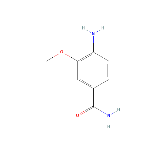 4-amino-3-methoxybenzamide (CAS: 211374-82-2) - Chemical Structure and Molecular Formula 
