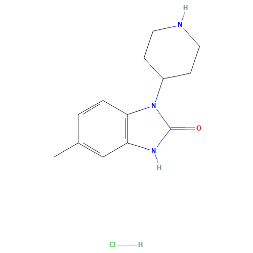 6-methyl-3-piperidin-4-yl-1H-benzimidazol-2-one;hydrochloride (CAS: 58859-82-8) - Related Chemical Product