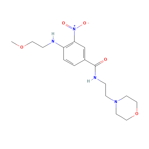 4-(2-methoxyethylamino)-N-(2-morpholin-4-ylethyl)-3-nitrobenzamide (CAS: 1015992-68-3) - Related Chemical Product