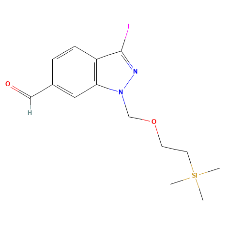 3-iodo-1-(2-trimethylsilylethoxymethyl)indazole-6-carbaldehyde (CAS: 1168720-53-3) - Related Chemical Product