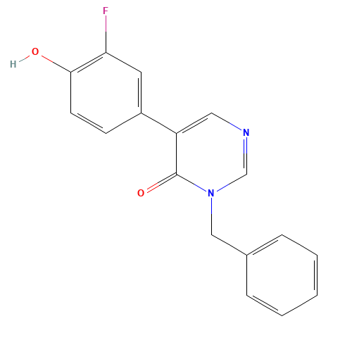 3-benzyl-5-(3-fluoro-4-hydroxyphenyl)pyrimidin-4-one (CAS: 960297-83-0) - Related Chemical Product