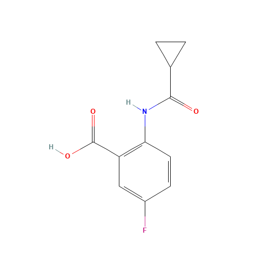 2-(cyclopropanecarbonylamino)-5-fluorobenzoic acid (CAS: 1016869-97-8) - Related Chemical Product
