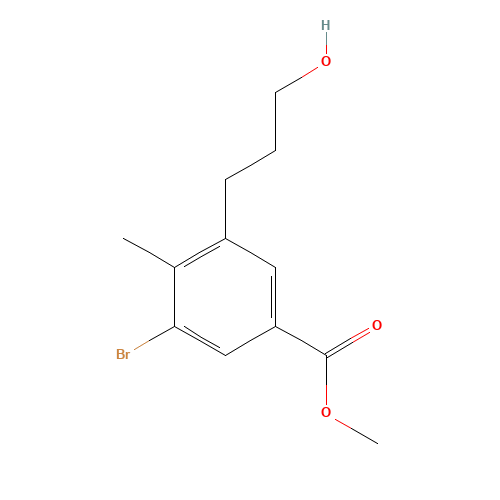 methyl 3-bromo-5-(3-hydroxypropyl)-4-methylbenzoate (CAS: 1229244-95-4) - Related Chemical Product