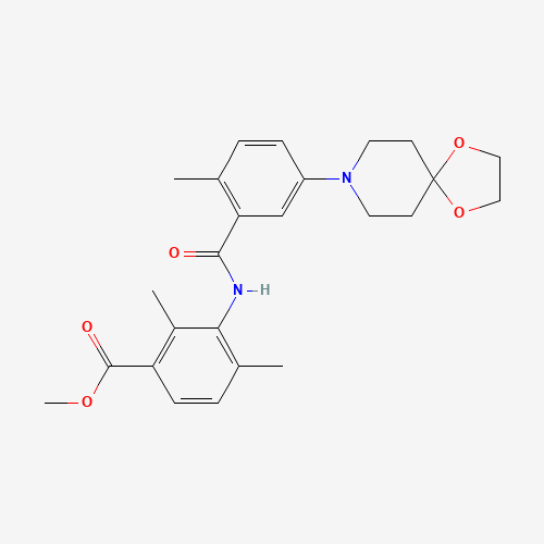 methyl 3-[[5-(1,4-dioxa-8-azaspiro[4.5]decan-8-yl)-2-methylbenzoyl]amino]-2,4-dimethylbenzoate (CAS: 1529761-09-8) - Related Chemical Product