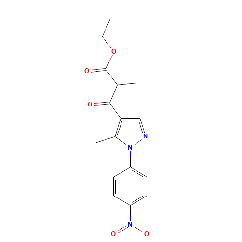 ethyl 2-methyl-3-[5-methyl-1-(4-nitrophenyl)pyrazol-4-yl]-3-oxopropanoate (CAS: 1404530-87-5) - Related Chemical Product