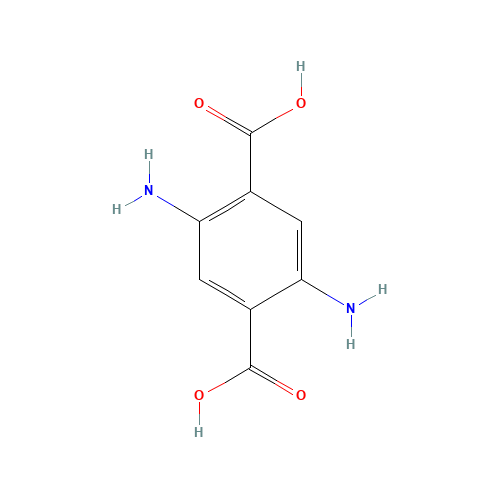 2,5-diaminoterephthalic acid (CAS: 945-30-2) - Chemical Structure and Molecular Formula 