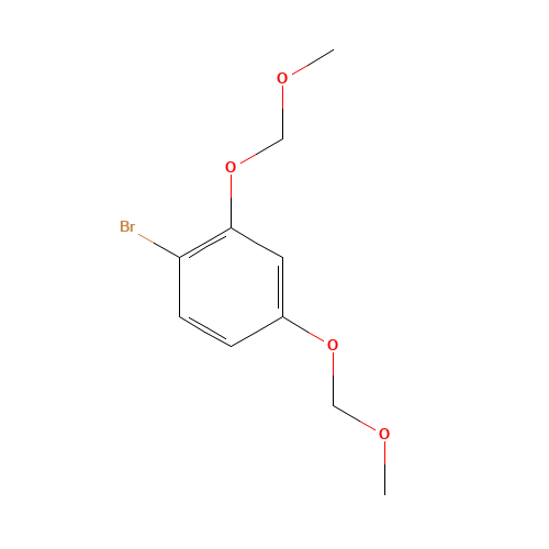 1-bromo-2,4-bis(methoxymethoxy)benzene (CAS: 295788-93-1) - Chemical Structure and Molecular Formula 