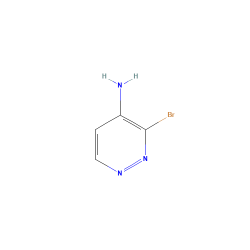 3-bromopyridazin-4-amine (CAS: 55928-84-2) - Chemical Structure and Molecular Formula 