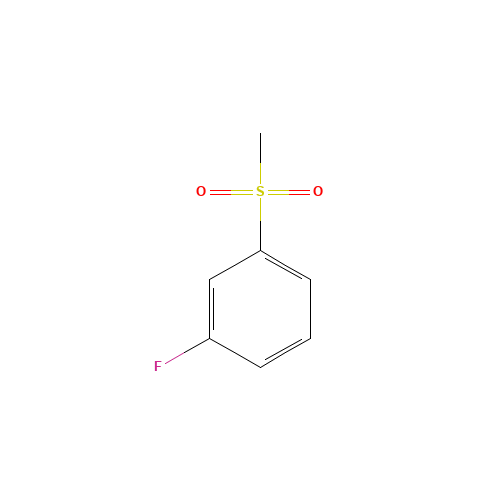 1-fluoro-3-methylsulfonylbenzene (CAS: 657-46-5) - Chemical Structure and Molecular Formula 