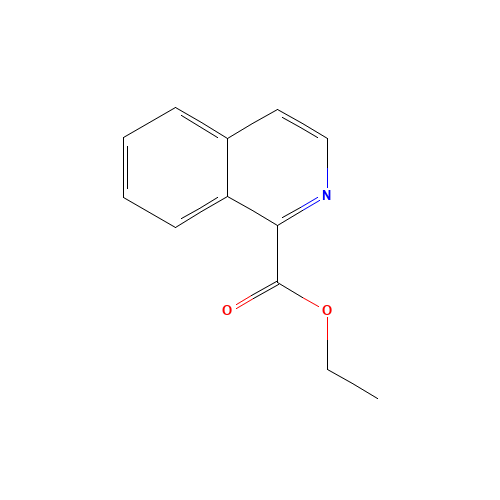 ethyl isoquinoline-1-carboxylate (CAS: 50458-78-1) - Chemical Structure and Molecular Formula 