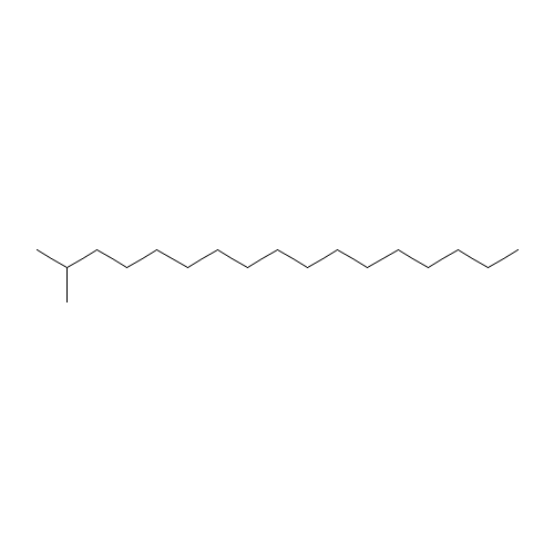 2-methylheptadecane (CAS: 1560-89-0) - Chemical Structure and Molecular Formula 