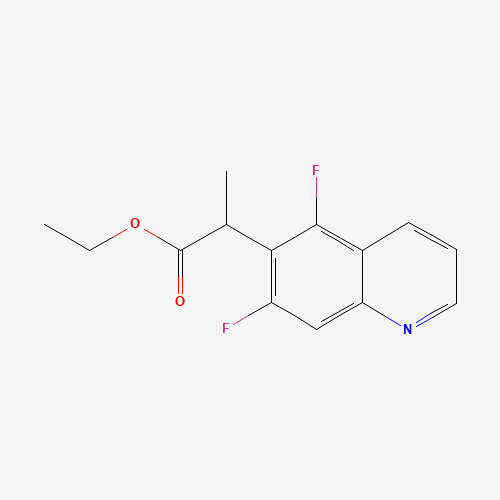 ethyl 2-(5,7-difluoroquinolin-6-yl)propanoate (CAS: 1433907-74-4) - Chemical Structure and Molecular Formula 