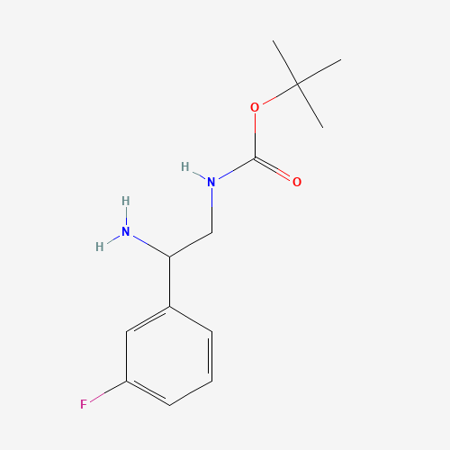 tert-butyl N-[2-amino-2-(3-fluorophenyl)ethyl]carbamate (CAS: 943325-30-2) - Related Chemical Product