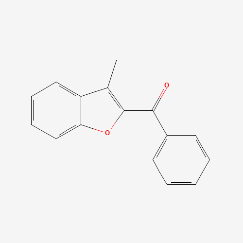 (3-methyl-1-benzofuran-2-yl)-phenylmethanone (CAS: 14178-66-6) - Chemical Structure and Molecular Formula 
