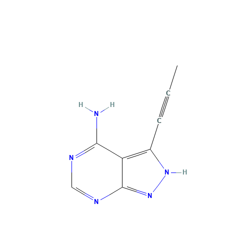 3-prop-1-ynyl-2H-pyrazolo[3,4-d]pyrimidin-4-amine (CAS: 637338-71-7) - Related Chemical Product