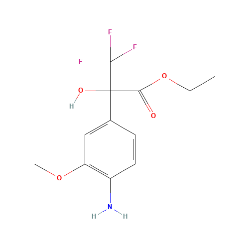 ethyl 2-(4-amino-3-methoxyphenyl)-3,3,3-trifluoro-2-hydroxypropanoate (CAS: 254732-50-8) - Related Chemical Product