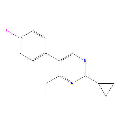 2-cyclopropyl-4-ethyl-5-(4-iodophenyl)pyrimidine (CAS: 918422-46-5) - Related Chemical Product