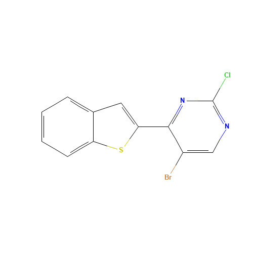 4-(1-benzothiophen-2-yl)-5-bromo-2-chloropyrimidine (CAS: 893433-76-6) - Related Chemical Product