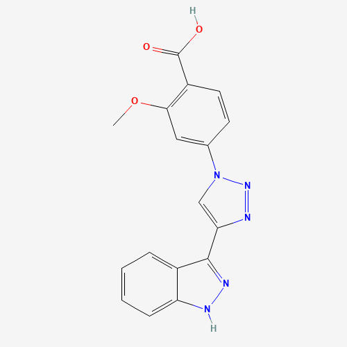 4-[4-(1H-indazol-3-yl)triazol-1-yl]-2-methoxybenzoic acid (CAS: 1383705-84-7) - Related Chemical Product